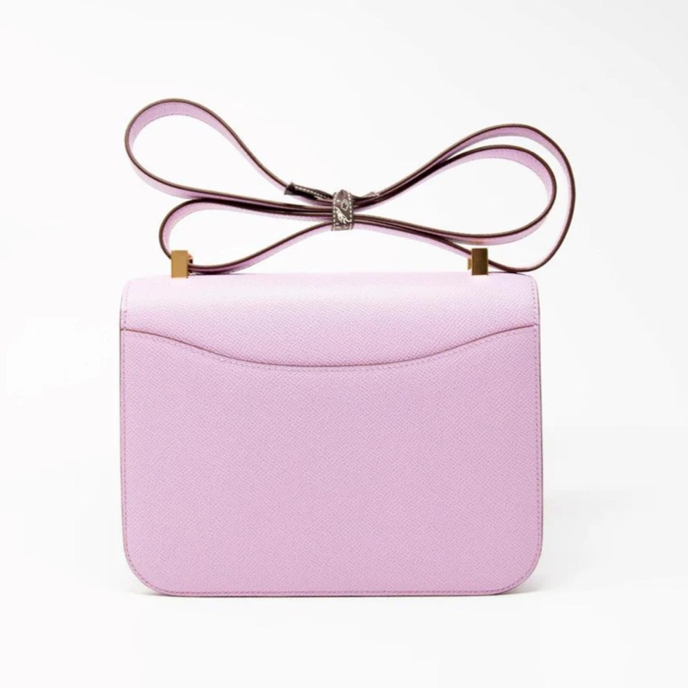 HERMES MAUVE SYLVESTRE EPSOM CONSTANCE 24 - Picture 3 of 15